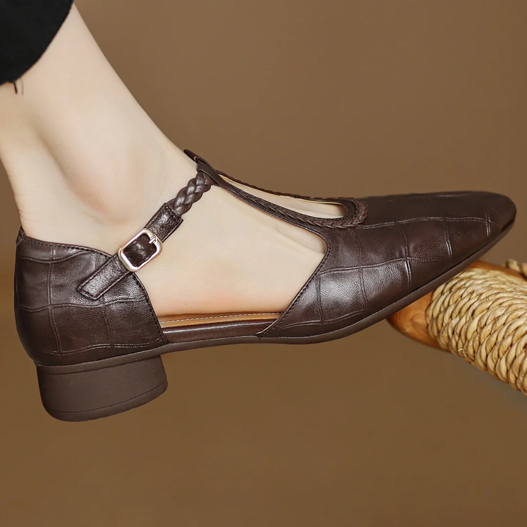 Vivienne | Mary Janes en Cuir