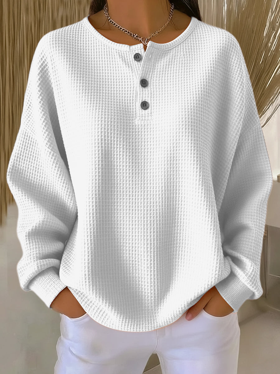 Adèle™ | Sweatshirt à Col Élégant