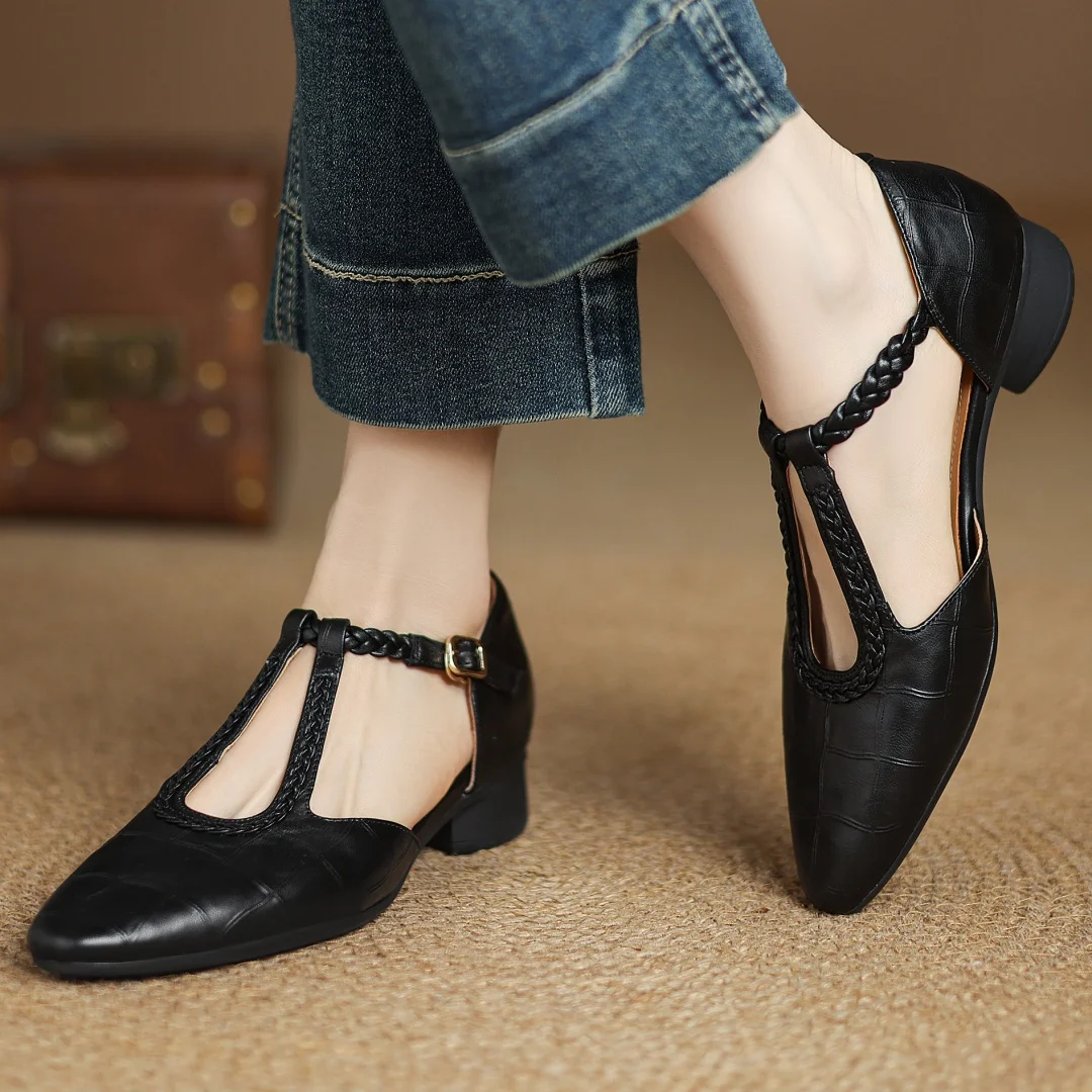Vivienne | Mary Janes en Cuir