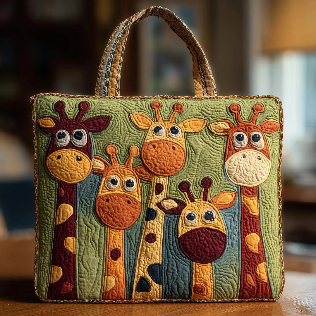 Sac cabas matelassé - Girafe