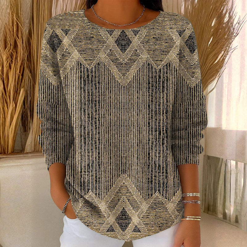 Evéline™ | T-shirt Rayé Vintage