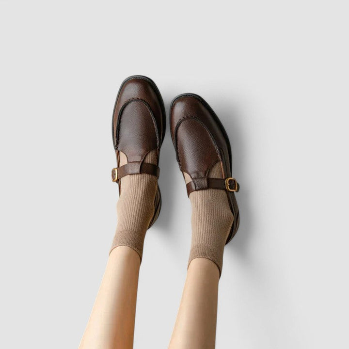 Zhelynne | Chaussures Mary Jane à Bout Carré Orthopédiques