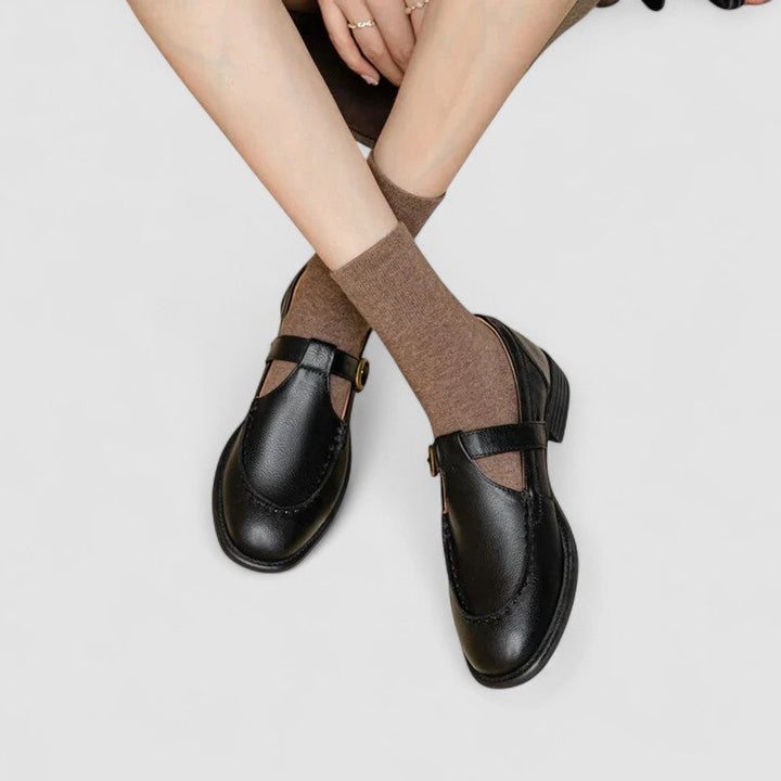 Zhelynne | Chaussures Mary Jane à Bout Carré Orthopédiques